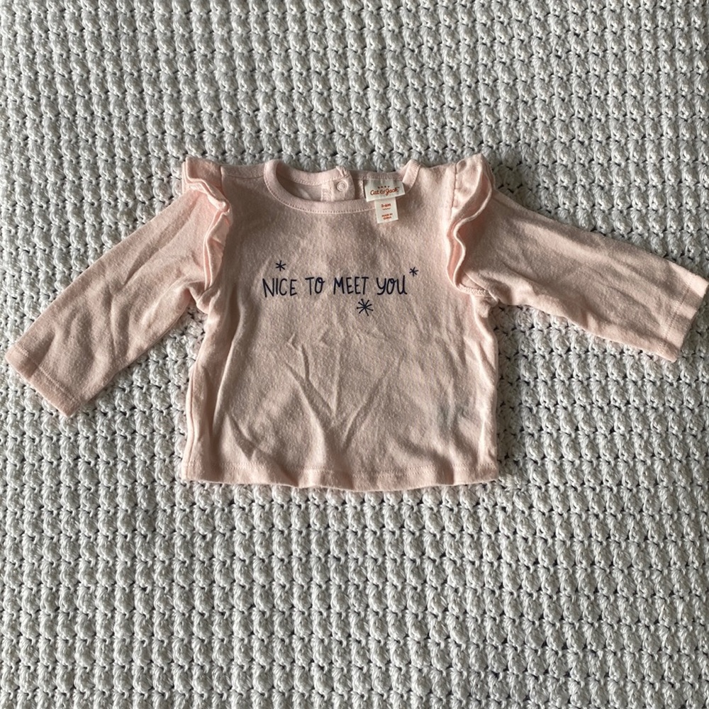Baby girl long sleeve Cat & Jack shirt